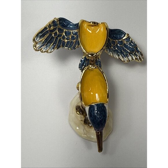 Treasured Trinkets - Kingfisher Bird Trinket Box with Gift Box - Picture 5 of 7